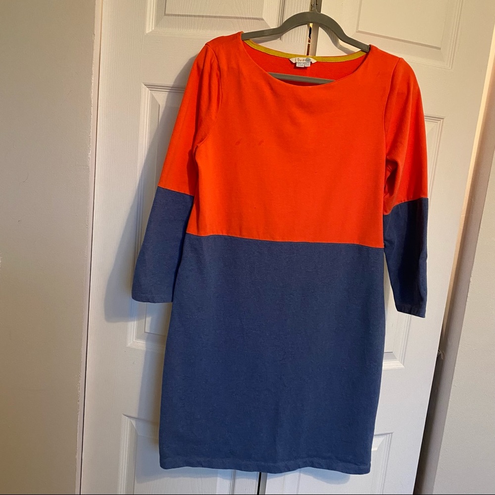 Boden Colorblock Cotton Dress -Size 10L